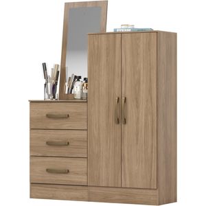 Cômoda Multiuso 2 Portas 3 Gavetas Henn Jequitibá B700-198 Castanho