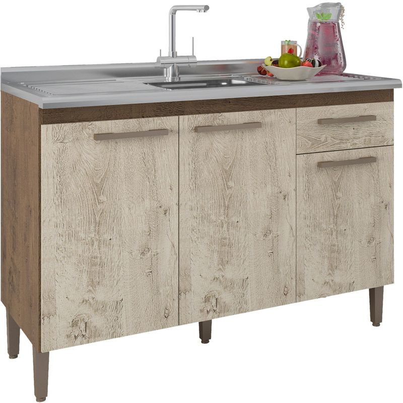 Balcao-de-Pia-120cm-3-Portas-e-1-Gaveta-Lisboa-Atualle-Mocaccino-Rustico-e-Carvalho-Rustico