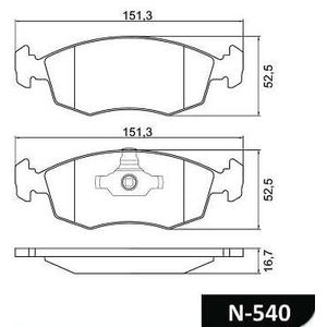Pastilha Freio Dianteira Fiat Palio 1.3 1.6 16V 2009