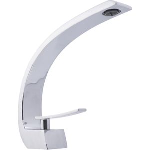 Torneira Way Banheiro Monocomando Cascata Curva Cromada Premium Bar-012