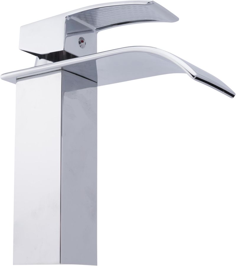 Torneira Way Banheiro Lavabo Monocomando Quadrada Cascata Luxo Bica Baixa Bar-001