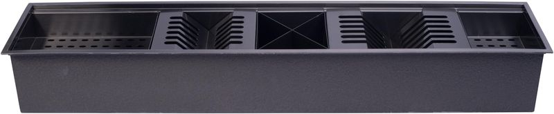 Calha Canal com Organizador e Escorredor Gourmet Umida Preto 90cm CAL005