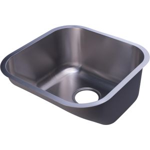 Tanque Lavanderia Way Escovado Aço Inoxidável TAN002 304 Premium 44x44cm