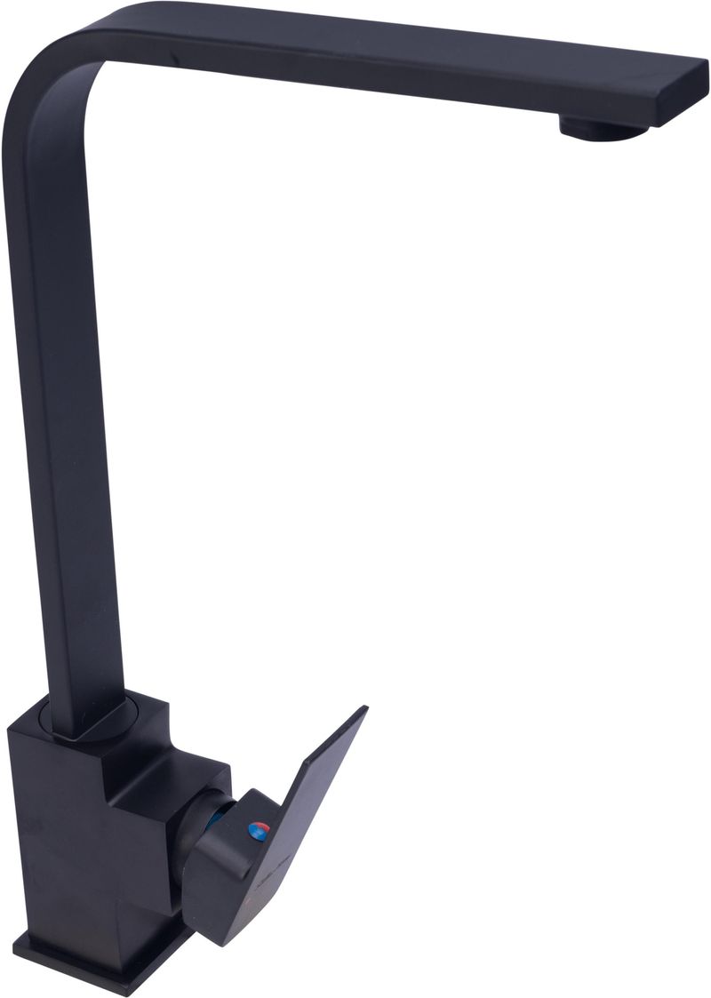 Torneira Way Cozinha Gourmet Monocomando Slim 360 Preto Tor-019