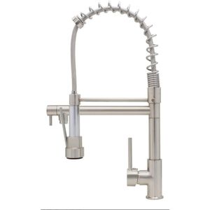 Torneira Way Cozinha Gourmet Monocomando Metal Escovado e ABS Tor-022