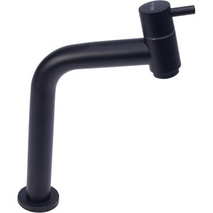 Torneira Way Banheiro Metal Bica Baixa Preto Bar-007