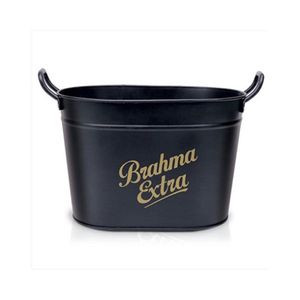 Balde para Cerveja Oval em Alumínio 5L Brahma Extra - Alumiart Falcão