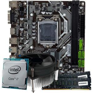 Kit Upgrade Intel Core I7 Terceira Geração Placa Mãe H61 Lga1155 Com 16gb De Ram