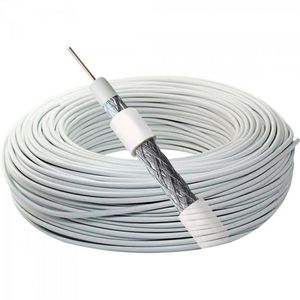 Coaxial RG 59 67% Branco Rolo 100M Megatron
