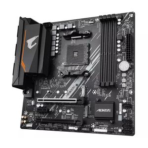 Placa Mae Gigabyte AMD B550M Aorus Elite MATX AM4 M.2 NVME 4XDDR4 MAX. 128GB 1X DVI-D 1X HDMI