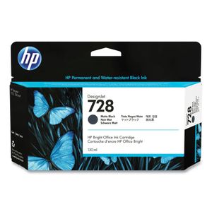 Cartucho de Tinta HP 728 Preta Fosca PLUK 130ML - 3WX25A