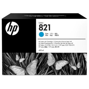 Cartucho Ciano HP Latex 821 - 400 ML - G0Y86A