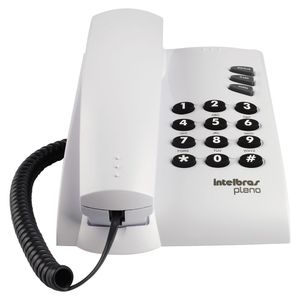 Telefone com Fio Intelbras Pleno com Chave Cinza Artico