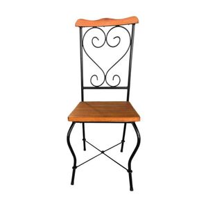 Cadeira De Jantar Conjunto Com 2 Estilo Industrial Rustica Ferro E Madeira Artesanal