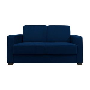 Sofá Namoradeira Pequeno 2 Lugares Imperial Suede Cor:azul Marinho