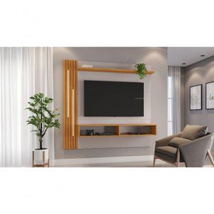 Painel Para Tv Até 65 Polegadas Agrado Candian - Jcm Movelaria Off White-cinamomo