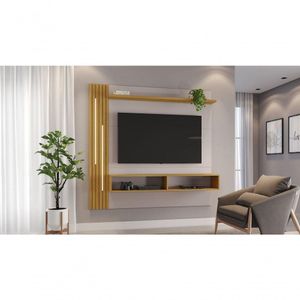 Painel Para Tv Até 65 Polegadas Agrado Candian - Jcm Movelaria Off White-nature