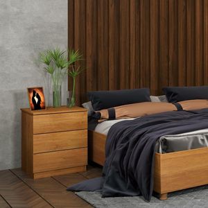 Mesa De Cabeceira Veronna 3 Gavetas Tcil
