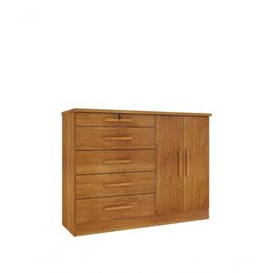 Comoda Istambul 5 Gavetas 2 Portas Tcil