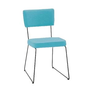 Cadeira Roma Linho Azul Turquesa