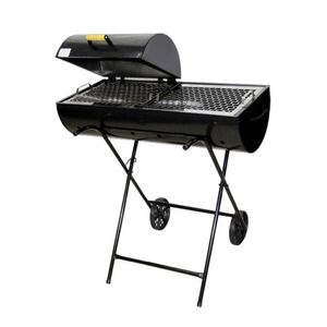 Churrasqueira Mega Grill Mista Grelha E Carrinho 92x78x30cm
