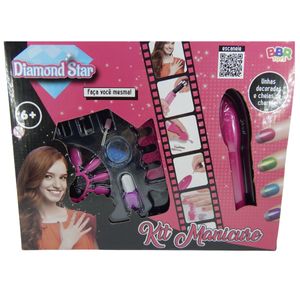 Kit de Manicure Unhas Decoradas Azul BBR R3324