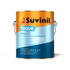 Tinta Acrílica Suvinil Toque de Brilho Branco Neve 3,6 Litros