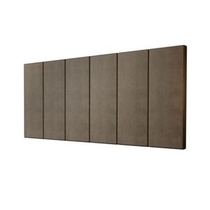 Cabeceira Casal Carla 140x60 Suede Marrom - M&f Decor