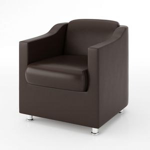 Poltrona Courino Preto Consultorio Recepção Marrom