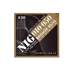 Encordoamento Violão Aço-bronze 85-15 Nig 010"- 050" - 1ª Corda (mí) Extra N500 [f108]