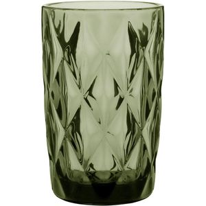 Copo Long Drink 13X8X8Cm 370Ml Vidro Verde 6Pç