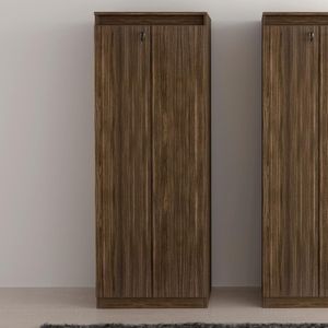 Armário Escritório 2 Portas Multimóveis Cr25048 Nogal