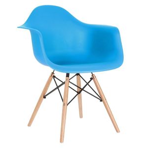Cadeira Charles Eames Eiffel Daw Clara Azul Céu