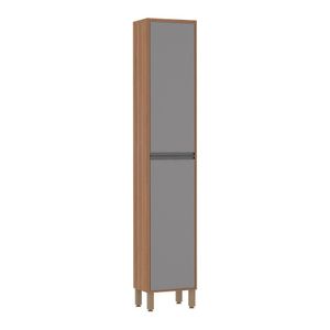 Paneleiro Simples 40 Cm De Abrir Isa Vanilla Com Cinza Puro