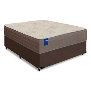 Box + Colchão De Espuma Orthotec 1,38m Marrom