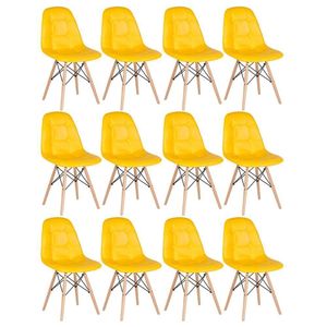 12 X Cadeiras Botonê Clara Amarelo
