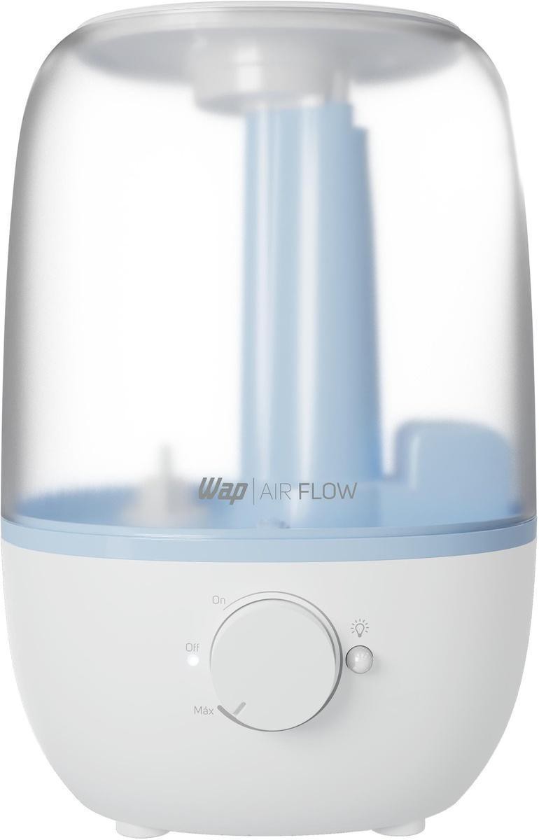 Umidificador-de-Ar-Wap-Air-Flow-FW009900-23-Litros-Bivolt-com-Difusorde-Oleos-Essenciais-e-Luminaria-LED-Branco-e-Azul