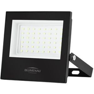 Refletor de Led Play Quadrado 100W 3000K Alumínio e Vidro Blumenau PretoBivolt 78100300