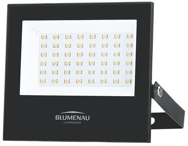 Refletor-de-Led-Play-Quadrado-50W-3000K-Aluminio-e-Vidro-Blumenau-PretoBivolt-78503000