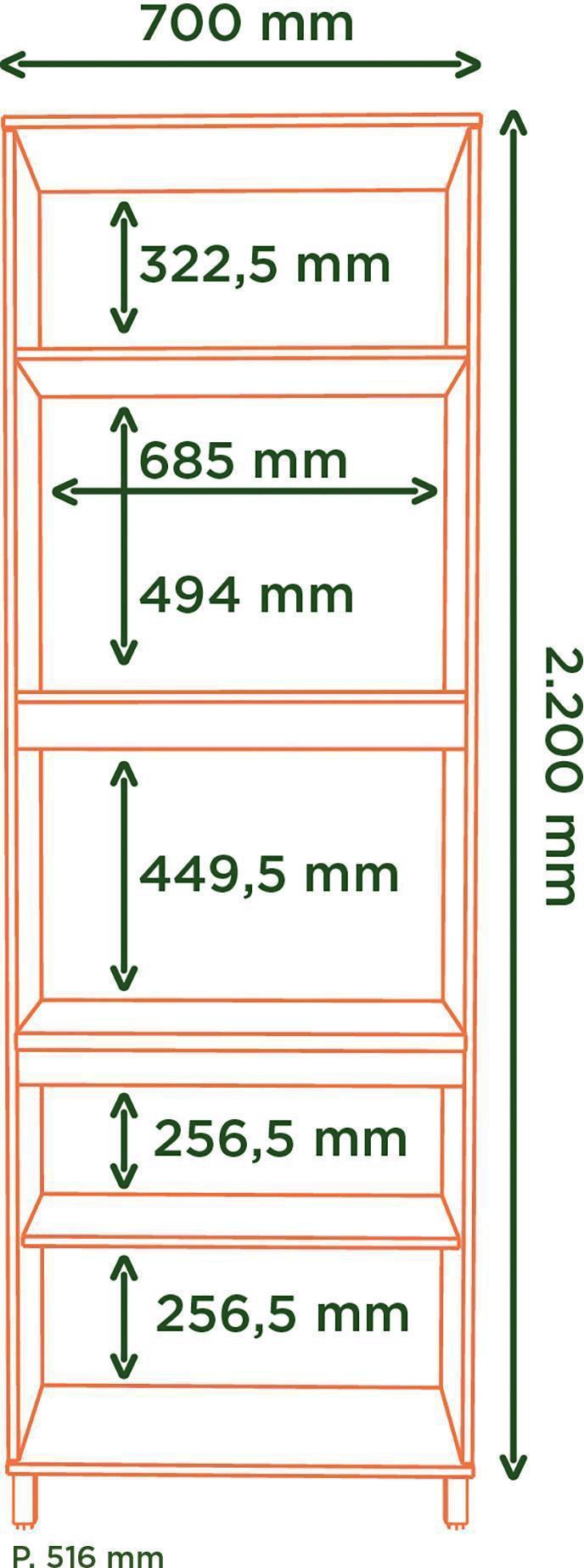 Torre Quente 70Cm 3 Portas 2 Fornos Verace Mx Móveis TVE02 Marrocos/OffWhite