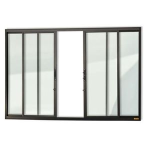 Janela de alumínio 04 folhas classic preto - 100x150