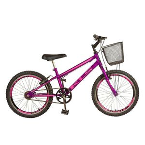 Bicicleta Feminina Free Bike Gold Aro 20 Freios V.brake Kls Violeta Com Pink