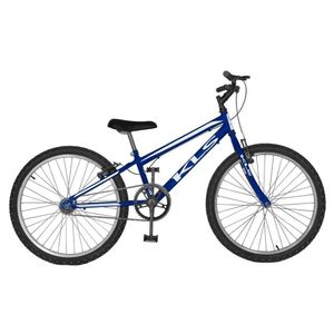 Bicicleta Free Aro 24 Freio V-brake Mtb Kls Azul Com Branco
