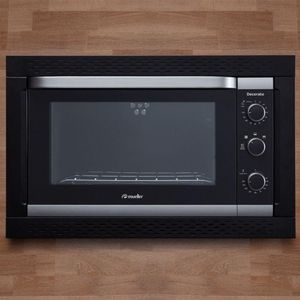 Forno Elétrico De Embutir Mueller Decorato Preto 44 Litros 110V