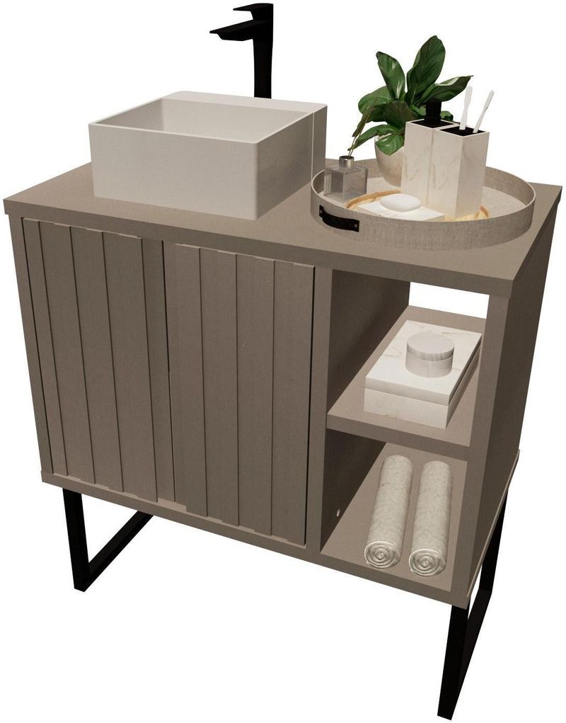Gabinete Cerocha Polaris 80,5cm Gianduia/Gianduia