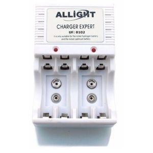 Carregador P/Pilhas Aa/aaa Bateria 9v Recarregáveis Bivolt