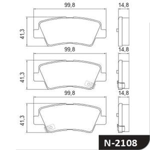 Pastilha Freio Traseira Hyundai Ix35 2.0 16V 2018 Em Diante