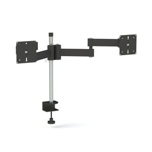 Suporte de Mesa Multivisao Triarticulado para 2 Monitores - Preto