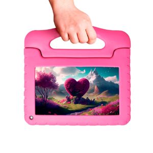 Tablet KID PAD 4GB 64GB  WI-FI - NB411  Rosa  Bivolt
