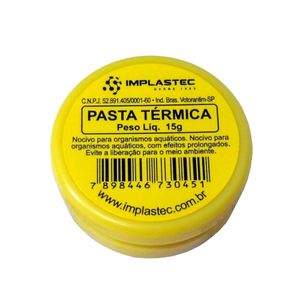 Pasta Termica Implastec a Base de Silicone Pote 15G